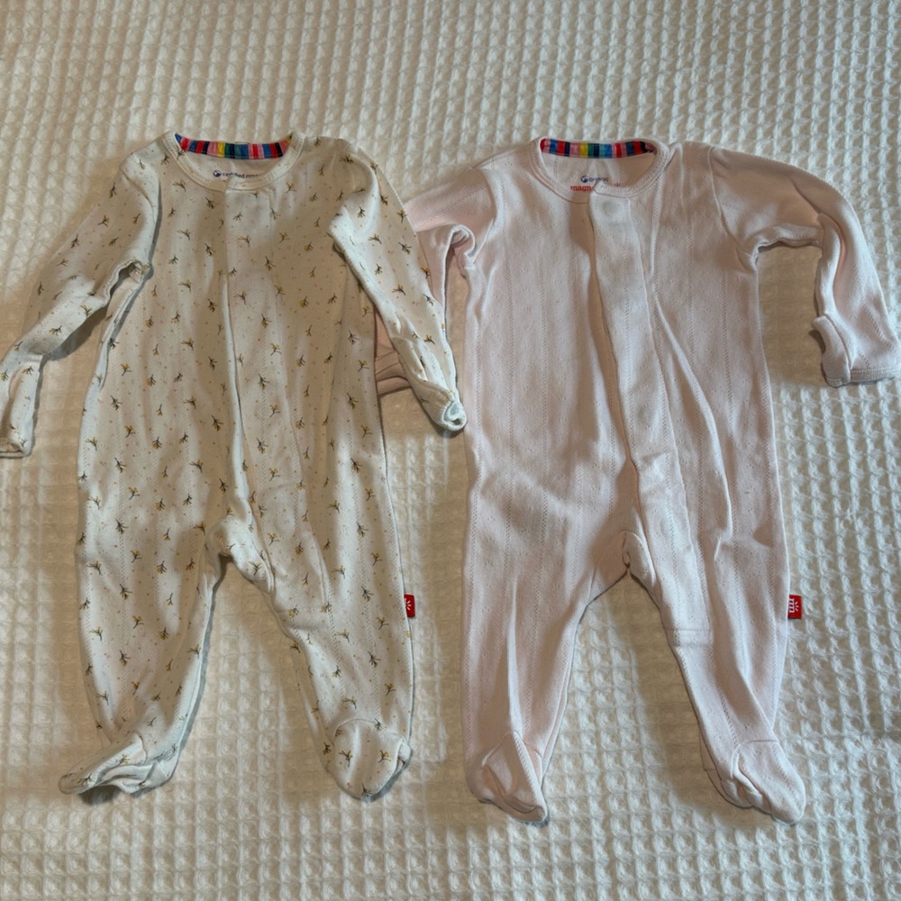 Magnetic Me Organic Cotton Pointelle Onesies